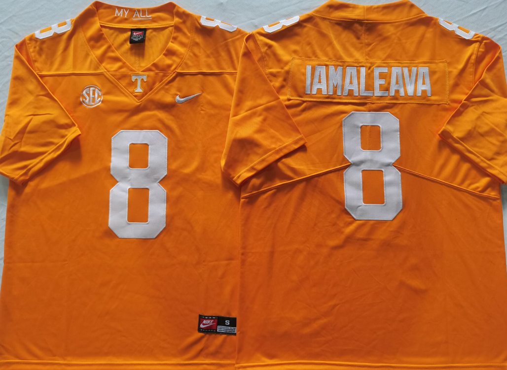Men's Tennessee Volunteers Nico Iamaleava #8 Orange Jersey